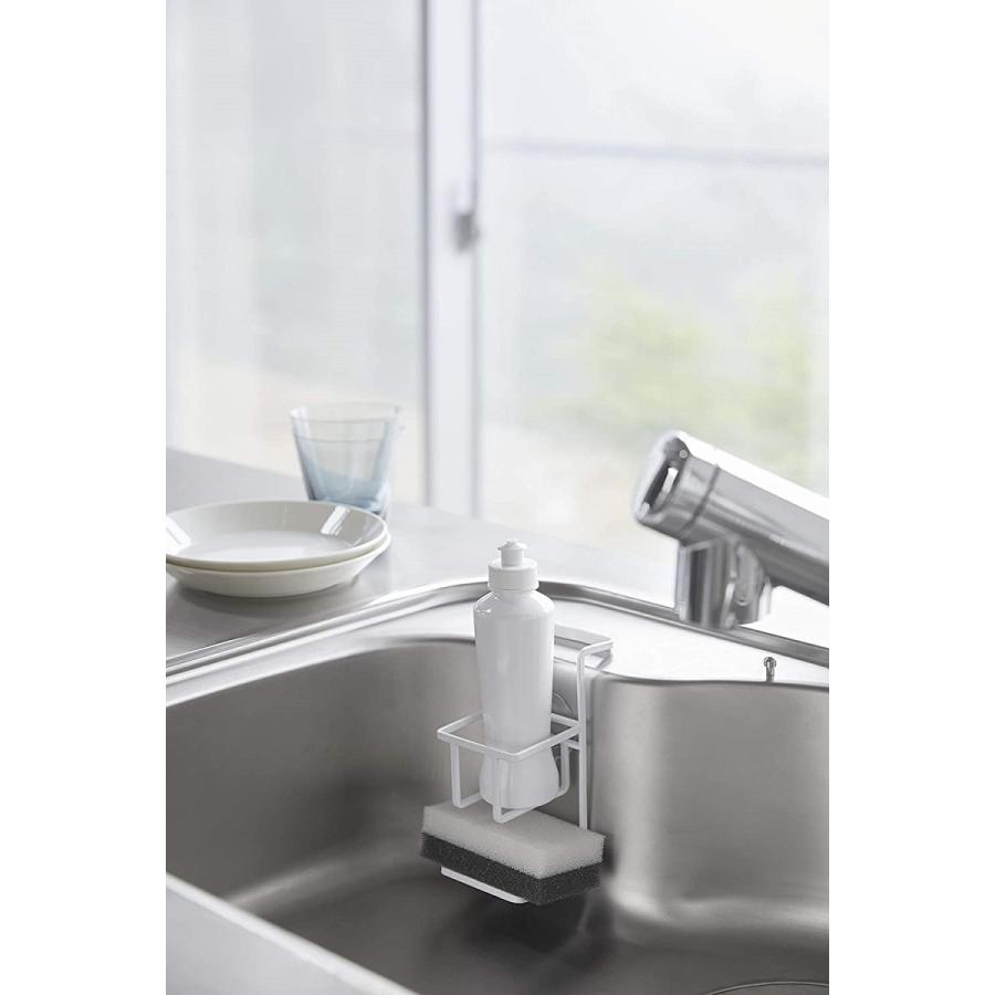 スポンジ ボトルホルダー シリコン滑り止め付き シンク 洗剤置き キッチン 吸盤 縦型 省スペース ホワイト ブラック Ya ピアス アクセサリーカラコンpiena 通販 Yahoo ショッピング