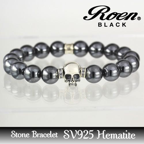 メール便不可 Roenblack Ro 2 ブレスレット スカル ヘマタイト アクセサリー ロエン ブレスレット Baskincoffee Vicom Corp Com