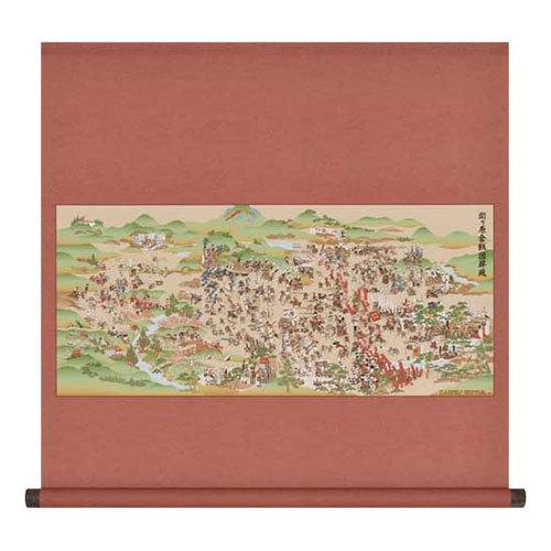 テレマルシェ 掛軸風壁掛け 関ヶ原合戦図屏風 現代復刻版 TLM-31893