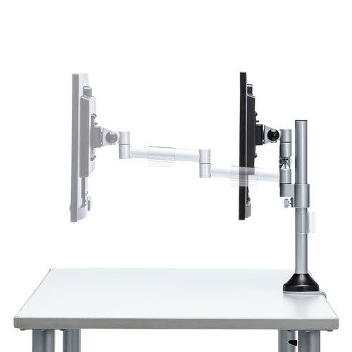 サンワサプライ 水平多関節液晶モニタアーム(H420 1面) CR-LA1801 