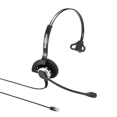 サンワサプライ 電話用ヘッドセット(片耳タイプ) MM-HSRJ03
