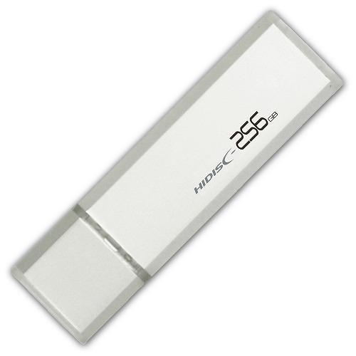 HIDISC USB 3.0 フラッシュドライブ 256GB シルバー キャップ式 HDUF114C256G3｜kagu-plaza