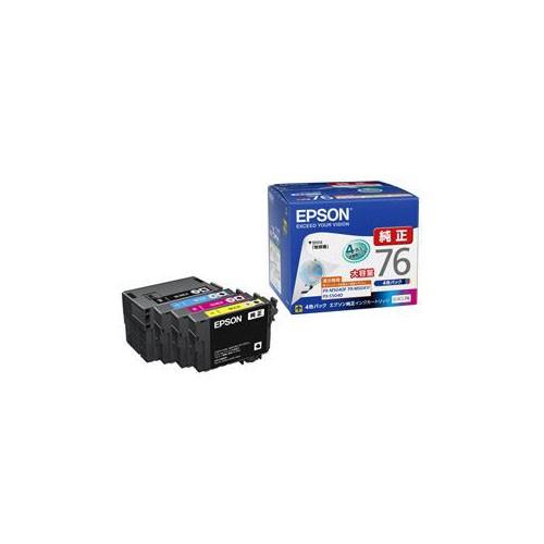 EPSON IC4CL76 4色インクカートリッジパック6セット EPSON IC4CL76 4色