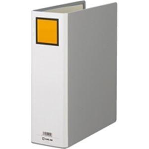 キングジム パイプ式ファイル/キングファイルG 〔A4/タテ型〕 10冊 とじ厚80mm 片開き 978N グレー(灰)