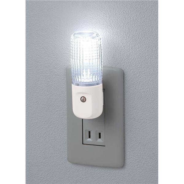 （まとめ） ELPA LEDナイトライト明暗センサー ホワイト PM-L100（W） 〔×5セット〕｜kagu-plaza｜02