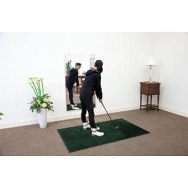 割れない大型 スタンドミラー/全身姿見鏡 〔壁掛け対応 90×180×2.7cm〕 シルバー 日本製 軽量 プロ仕様 『REFEX リフェクス』〔代引不可〕の画像