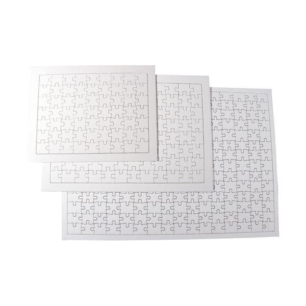 （まとめ） サンワ ボード紙 ジグソーパズル63ピース 225×175 52381〔×20セット〕
