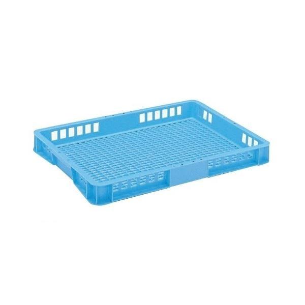〔10個セット〕 トレー・めんコンテナー/食品用コンテナー 〔12L ブルー〕 T-12〔代引不可〕