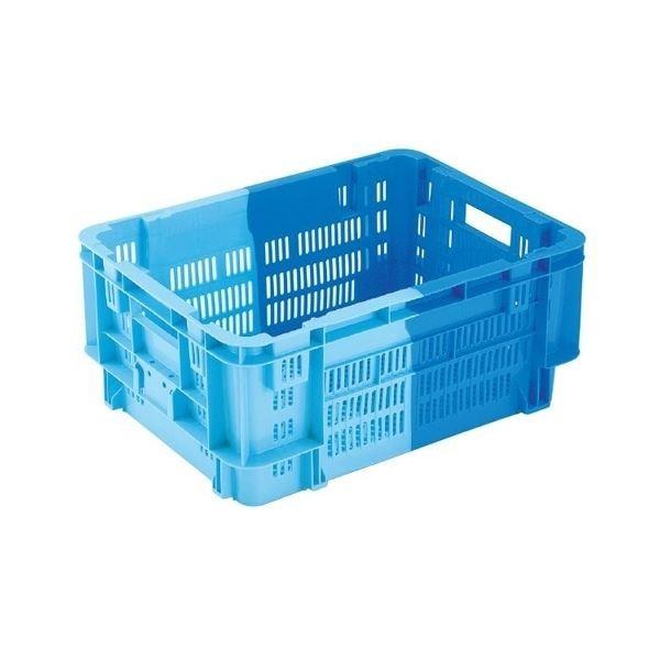 〔5個セット〕 業務用コンテナボックス/食品用コンテナー 〔NF-M50〕 ダークブルー/ブルー 材質：PP
