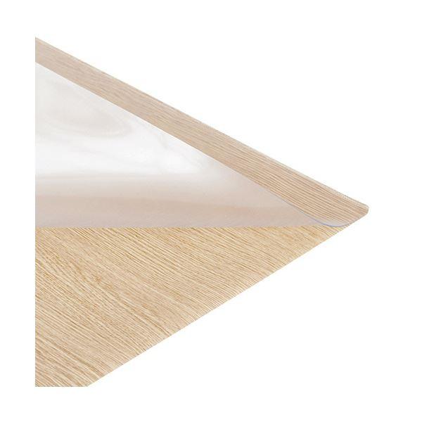 （まとめ） TANOSEE 木目調下敷付ダブルマット600×450mm 1枚 〔×3セット〕の画像