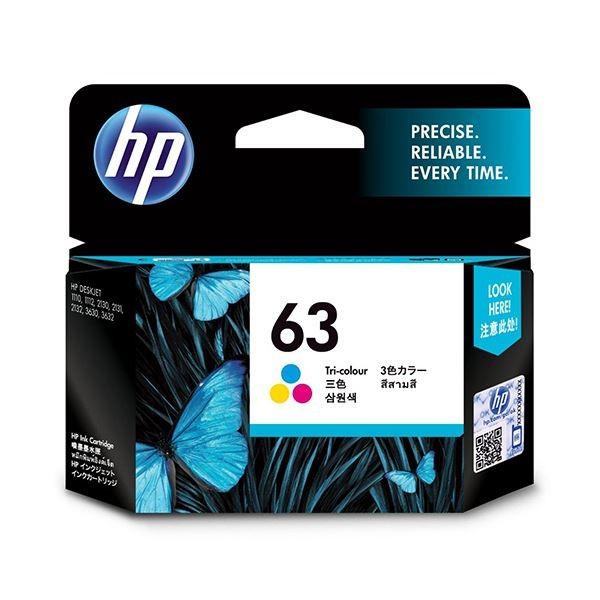 (まとめ) HP HP63 インクカートリッジ カラー F6U61AA 1個 〔×3セット〕
