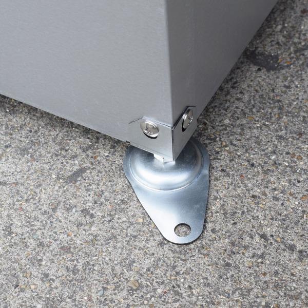 【値下げ中】 DST-1100屋外用 大型ダストボックス/ゴミ箱 〔300L〕 ガルバリウム鋼板 メタルテック 組立品〔代引不可〕 【2859206933】(14940円)