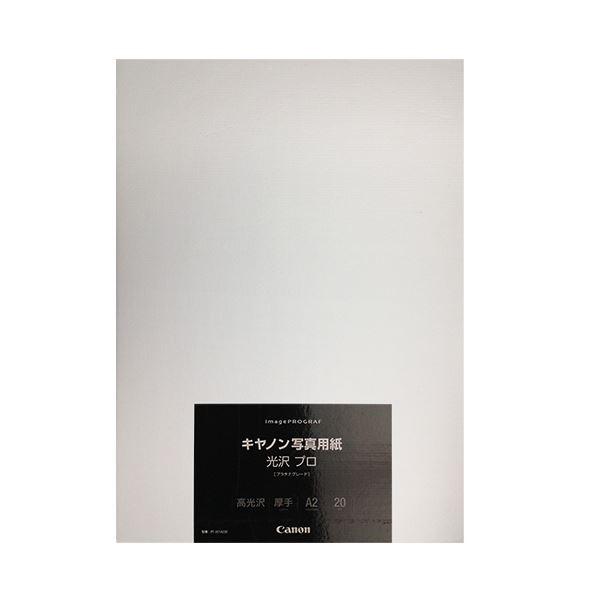 (まとめ）キヤノン 写真用紙・光沢プロ[プラチナグレード] 300g PT-201A220 A2 8666B020 1冊(20枚)〔×3セット〕