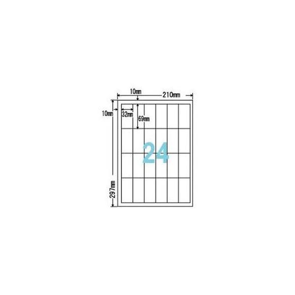 (まとめ）東洋印刷 ナナワード ページプリンタ用A4 24面 32×69mm LDW24PB 1箱(500シート:100シート×5冊)〔×3セット〕の画像