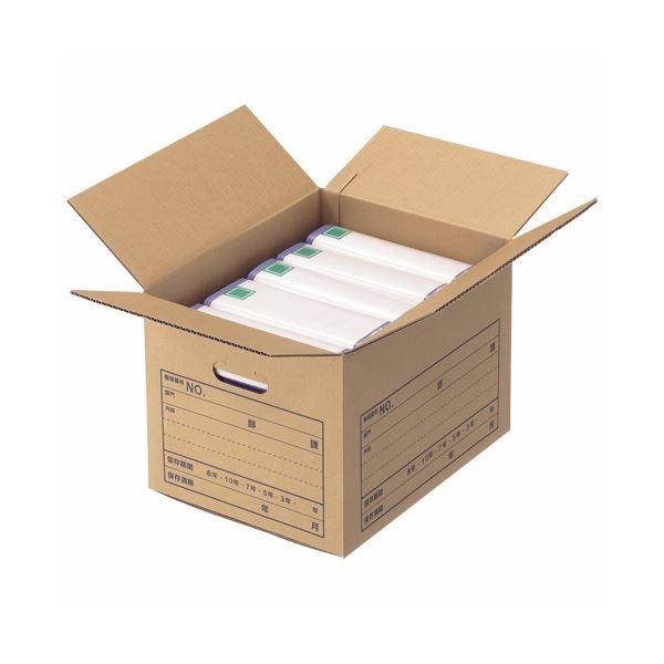 (まとめ) ライオン事務器 文書保存箱 A4用内寸W420×D325×H295mm SC-30-5P 1パック（5個） 〔×5セット〕_1