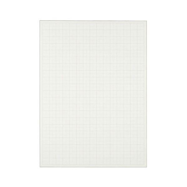 (まとめ) TANOSEE 模造紙（プルタイプ） 詰替用 788×1085mm 50mm方眼 再生ホワイト 1セット（60枚：20枚×3本） 〔×5セット〕