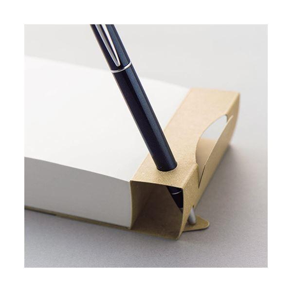 (まとめ) TANOSEE ツインペン立てメモ クラフト表紙天のりとじ 1セット（10冊） 〔×5セット〕の画像