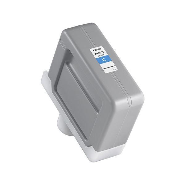 (まとめ) キヤノン Canon インクタンク PFI-307C 染料シアンインク 330ml 9812B001 1個 〔×5セット〕