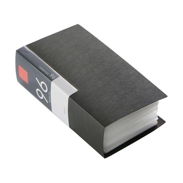 (まとめ) バッファローCD＆DVDファイルケース ブックタイプ 96枚収納 ブラック BSCD01F96BK 1個 〔×10セット〕