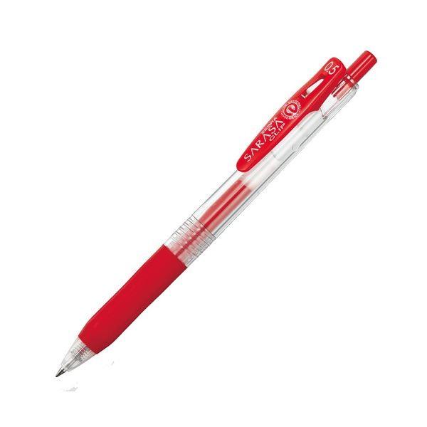 (まとめ) ゼブラ ゲルインクボールペンサラサクリップ 0.5mm 赤 JJ15-R 1セット（10本） 〔×10セット〕