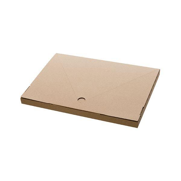 (まとめ) ヘッズ 無地コンパクト宅配ボックスW320×D20×H225mm M-TBX1 1パック（20枚） 〔×10セット〕