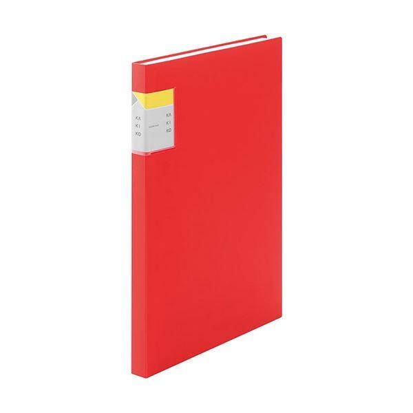 (まとめ) 第一人者体操場 読みやすい整理保存用具 カキコA4タテ 40衣嚢(手当たり20枚) 背幅20粍 赤 8632Wアカ 1冊 〔×10仕掛ける〕 文具、ステーショナリー-クリアファイル