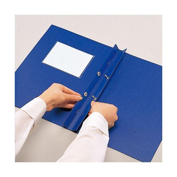 (まとめ) ライオン事務器 ウインドホックファイルA4タテ 2穴 80枚収容 黒 No.56 A4-S 1冊 〔×10セット〕_2