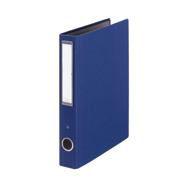 (まとめ) ライオン事務器パイプ式ファイル(アコルデ) A4タテ 300枚収容 30mmとじ 背幅50mm ブルー No.733CL1冊 〔×10セット〕