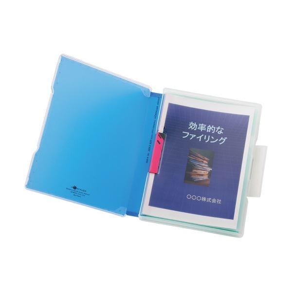 (まとめ) リヒトラブ AQUA DROPsファイルケース A4 270枚収容 背幅30mm 黄緑 A-5029-6 1個 〔×30セット〕_1