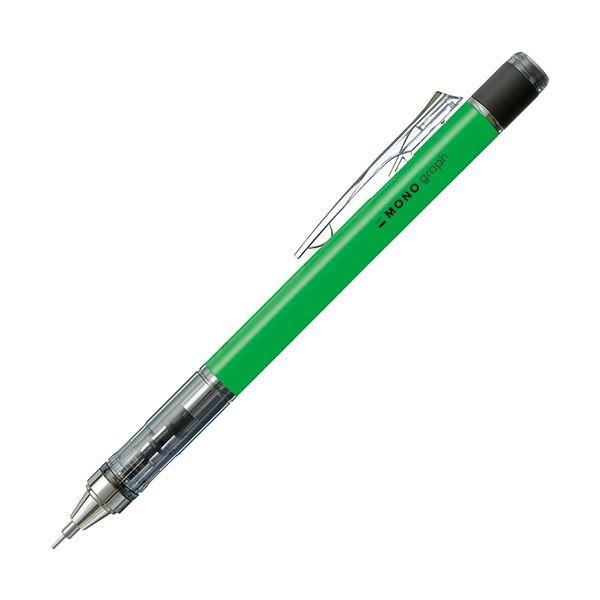 (まとめ) トンボ鉛筆 シャープペンシルモノグラフネオン 0.5粍 （軸色：ネオン緑であること） DPA-134E 1本 〔×30仕かける〕
