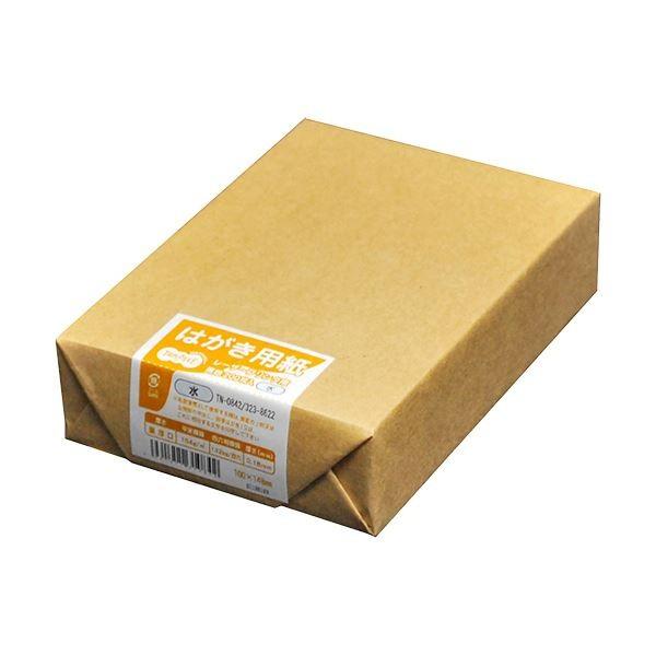 (まとめ) TANOSEE レーザープリンター用 はがきサイズ用紙 水 1冊（200枚） 〔×30セット〕
