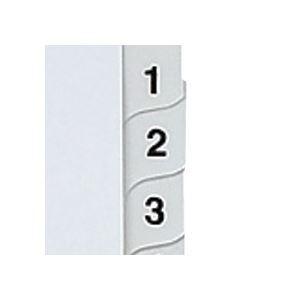 (まとめ) マルマン 2穴 文字入り ラミネートタブインデックス A4タテ 数字(1〜12) 12山+扉紙 LT4212S 1組 〔×30セット〕の画像