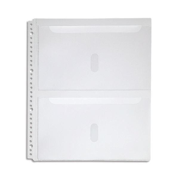 (まとめ) キングジム スキットマン 取扱説明書ファイル専用ポケット 2段タイプ A4タテ 2・4・30穴 2630PA 1パック(4枚) 〔×30セット〕