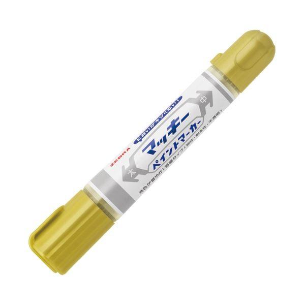 (まとめ) ゼブラ マッキーペイントマーカー太字+中字 金 YYT20-GO 1本 〔×50セット〕