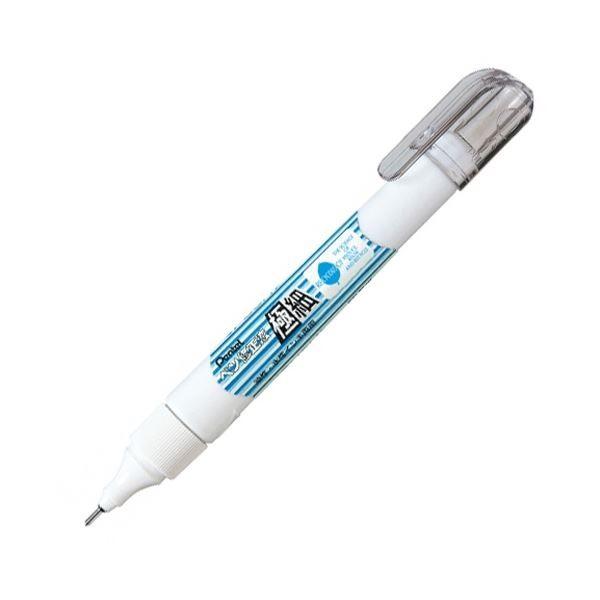 (まとめ) ぺんてる ペン修正液 極細油性・水性インキ両用 XEZL61-W 1本 〔×50セット〕