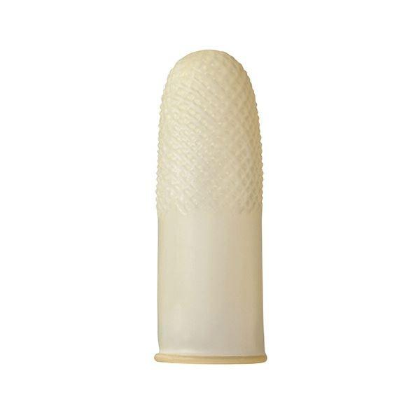 (まとめ) TANOSEE 指サック（ラテックス）中 1パック（10個） 〔×50セット〕