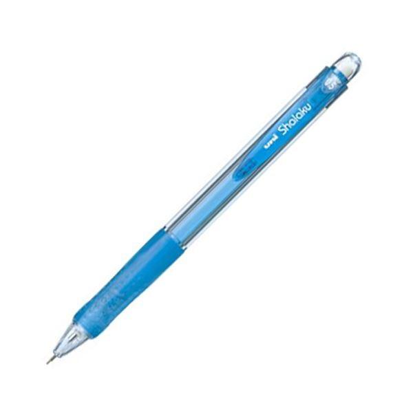 (まとめ) 三菱鉛筆 シャープ SHARPペンシル VERYシャ楽 0.5mm (軸色 透明水色) M5100T.8 1本 〔×100セット〕