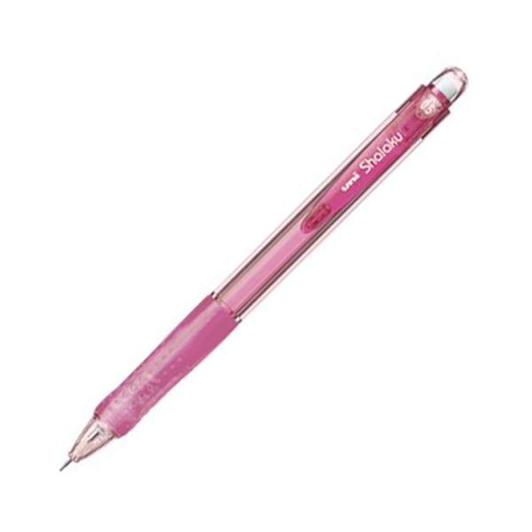 (まとめ) 三菱鉛筆 シャープ SHARPペンシル VERYシャ楽 0.5mm (軸色 透明ピンク) M5100T.13 1本 〔×100セット〕