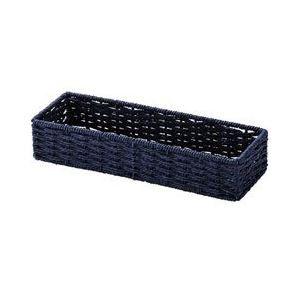 〔まとめ〕 ペーパー カトラリーケース 幅26×奥行9×高さ5cm ネイビー 40個セット キッチン用品 収納ケース 調理器具 料理道具