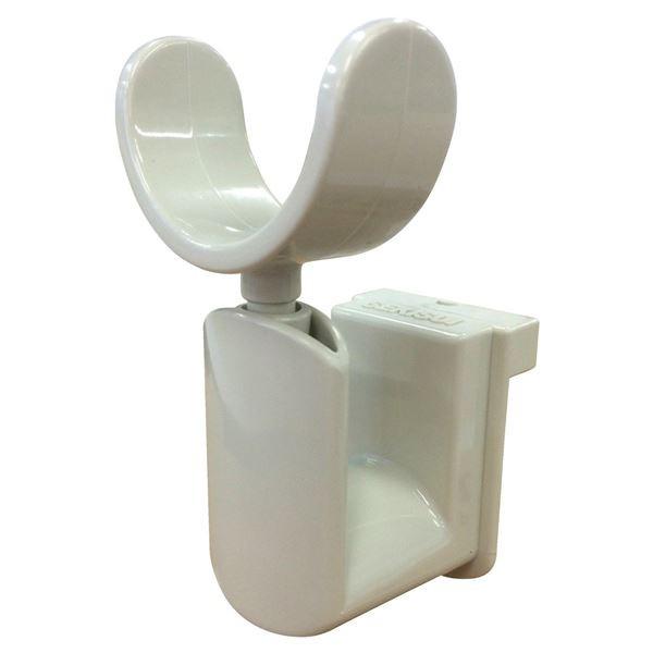 (まとめ) 物干し竿受け/洗濯用品 〔かもい・なげし用〕 使用できる竿の太さ：3cmまで 室内干し 部屋干し 〔×20個セット〕