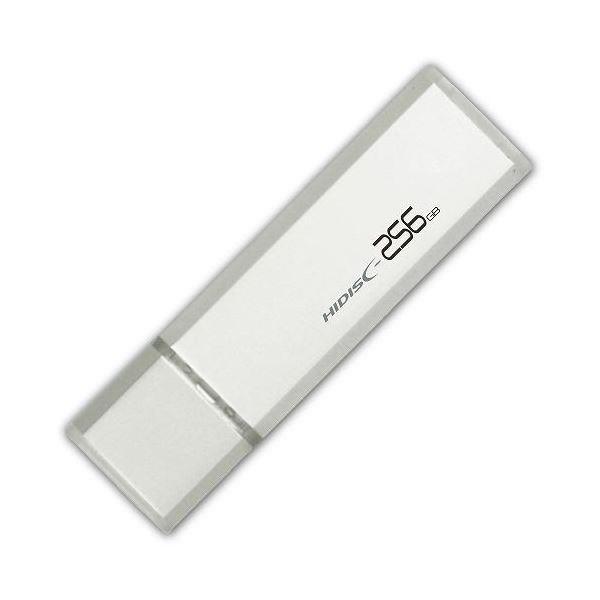 HIDISC USB 3.0 フラッシュドライブ 256GB シルバー キャップ式 HDUF114C256G3｜kagu-plaza