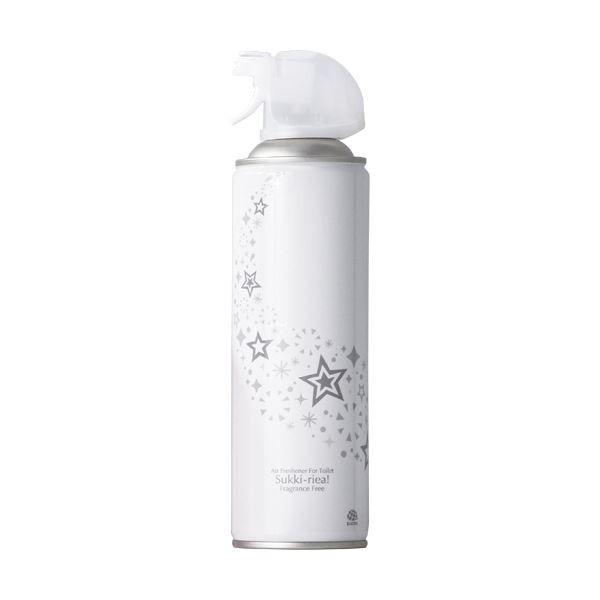（まとめ）アース製薬 トイレの消臭スプレースッキーリエア 無香料 350ml 1セット（3本）〔×10セット〕