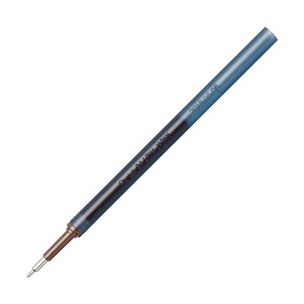 （まとめ）ぺんてる ゲルインキボールペン ノック式エナージェル インフリー 替芯 0.4mm ブルー ブラック XLRN4TL-CA 1セット（10本）〔×10セット〕