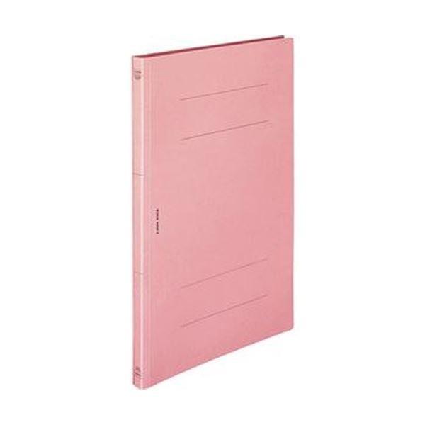 （まとめ）ライオン事務器 フラットファイル（環境）樹脂押え具 B4タテ 150枚収容 背幅18mm ピンク A-506KB4S 1冊〔×50セット〕