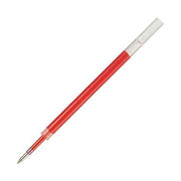 （まとめ）TANOSEE 殴りつける式ゲルインクボールペン替芯 0.5粍 赤 1容器に並べる（5本）〔×50仕かける〕