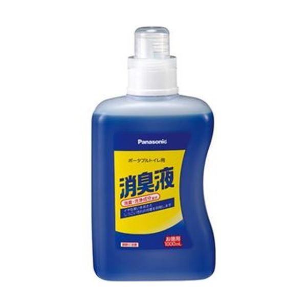 （まとめ）パナソニック エイジフリーポータブルトイレ用消臭液 青色タイプ 1000ml VALTBL1LB 1本〔×10セット〕