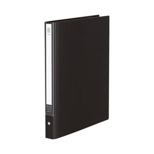 （まとめ）コクヨ クリヤーブック（NEOS） 替紙式 A4タテ 30穴 10ポケット付属 背幅27〜40mm ブラック ラ-NE720D1冊〔×10セット〕
