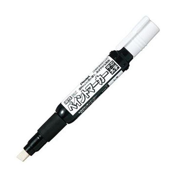 （まとめ）ぺんてる 油性書き込み えの具目じるし太字 白 MWP30-W 1仕掛ける（10本）〔×5仕掛ける〕 万年筆-キッチン、日用品、文具-筆記用具