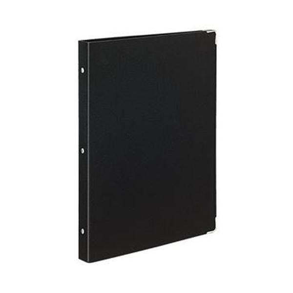 （まとめ）コクヨ バインダーノート（カラーパレット）ミドルタイプ A4タテ 30穴 ブラック ル-155-1 1セット（2冊）〔×5セット〕