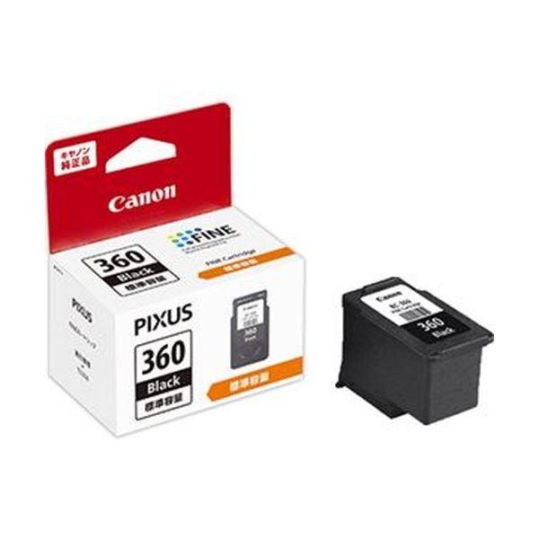 （まとめ）キヤノン FINEカートリッジBC-360 ブラック 3709C001 1個〔×5セット〕